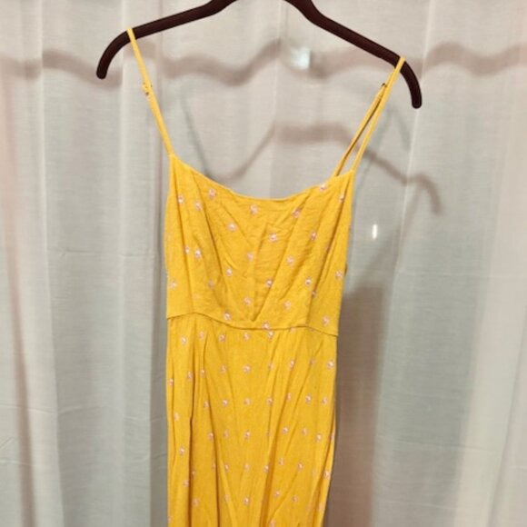 O'Neill Yellow Floral Midi Dress - Picture 1 of 2